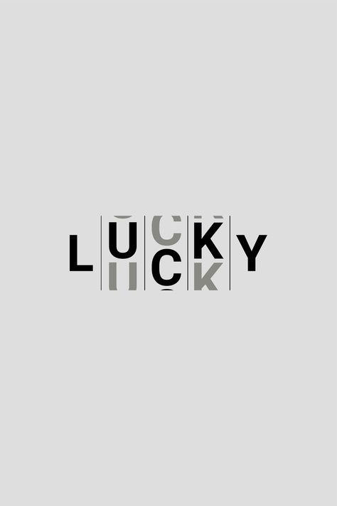 Lucky Graphic Design, Lucky Draw Design, Lucky Typography, Lucky Pictures, Money Typography, Lucky Picture, Gambling Aesthetic, Lucky Logo, Im Lucky