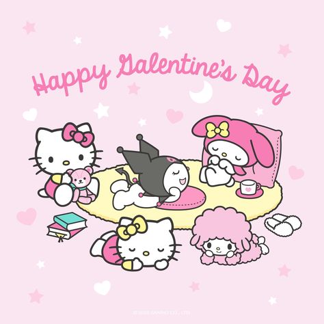 Tweets / Twitter Happy Galentines Day, Friends Valentines Day, Hello Kitty Crafts, Easter Wallpaper, Hello Kitty Characters, Friends Valentines, Hello Kitty Art, Valentines Wallpaper, Sanrio Wallpaper