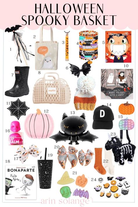 Are you looking for things to fill your boo basket/ spooky basket/ Halloween basket? Whatever it is you call it. Check out these cute Halloween Basket fillers in this post. #halloween #boobasket #halloweenbasket #spookybasket Spooky Halloween Basket Ideas, Spooky Halloween Basket, Halloween Basket Ideas, Spooky Basket Ideas, Spooky Basket, Boo Baskets, Spooky Candy, Halloween Gift Baskets, Halloween Costumes To Make