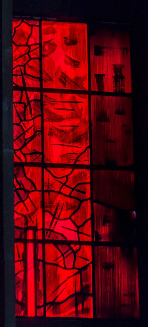 Red Stained Glass Aesthetic, Red Stained Glass Window, Shattered Glass Aesthetic, Stained Glass Photography, Stained Glass Wallpaper, Stained Glass Sculpture, Old Cathedral, Painting On Glass Windows, Window Stained