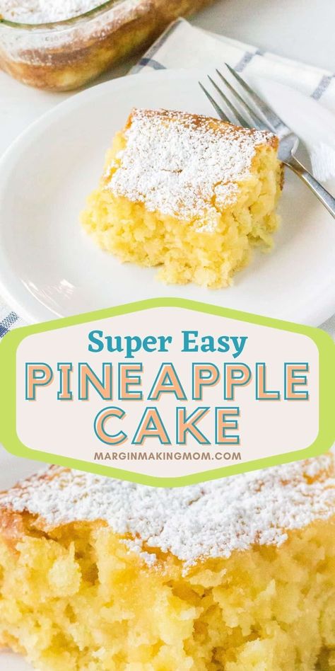 Easiest Pineapple Cake Recipe, Pineapple Snack, Easy Pineapple Cake, Pineapple Cake Recipe, Pineapple Dessert Recipes, Pineapple Desserts, Pineapple Recipes, Pineapple Cake, Crushed Pineapple