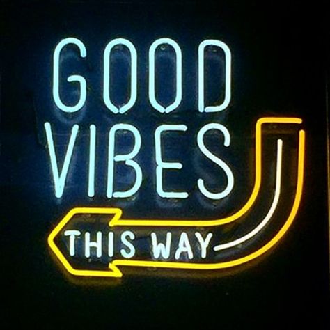 Good Vibes Neon Sign, Vibes Neon Sign, Shop Neon Sign, Neon Quotes, Neon Words, Light Quotes, Neon Aesthetic, Record Shop, Neon Light Signs