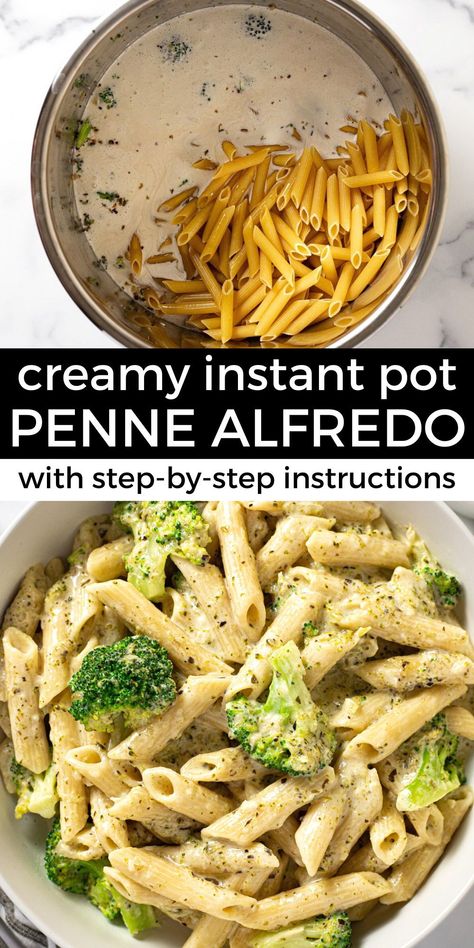 This instant pot pasta is one of the quickest, easiest meals ever which makes it one of my favorites on a busy weeknight! This creamy garlic pasta comes together in just minutes and is loaded with tons of nutty Parmesan flavor along with tender-crisp broccoli. Easiest Meals, Instant Pot Pasta, Creamy Garlic Pasta, Pasta With Broccoli, Pot Noodle, Instant Pot Pasta Recipe, Vegetarian Instant Pot, Countertop Ideas, Garlic Pasta