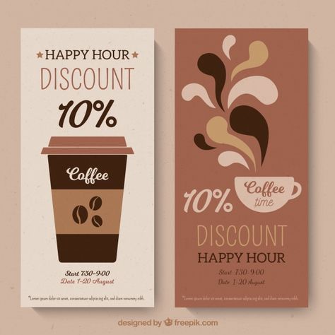 Coffee Template Design, Loyalty Card Coffee, Loyalty Card Design, Coffee Poster Design, Loyalty Card Template, Coffee Project, Coffee Sale, Happy Tea, Coffee Trailer