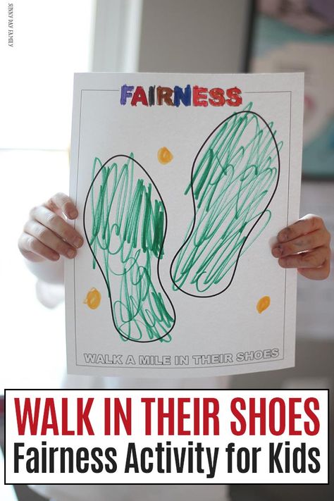 Help kids learn about fairness with this interactive activity. Perfect for the Family Dinner Book Club or for a fairness theme in school. Encourage empathy and kindness with this printable prompt! #familydinnerbookclub #childrenbooks #forkids #freeprintables Inclusion Activities, Empathy Activities, Character Building Activities, Book Club Activities, Guidance Lessons, Social Skills Activities, Elementary School Counseling, School Social Work, Counseling Activities