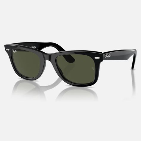 New With Case Black Wayfarer Sunglasses, Blue Ray Bans, Original Wayfarer Classic, Ray Ban Original Wayfarer, Octagon Sunglasses, Ray Ban Women, Ray Ban Wayfarer, Green Sunglasses, Tortoise Sunglasses