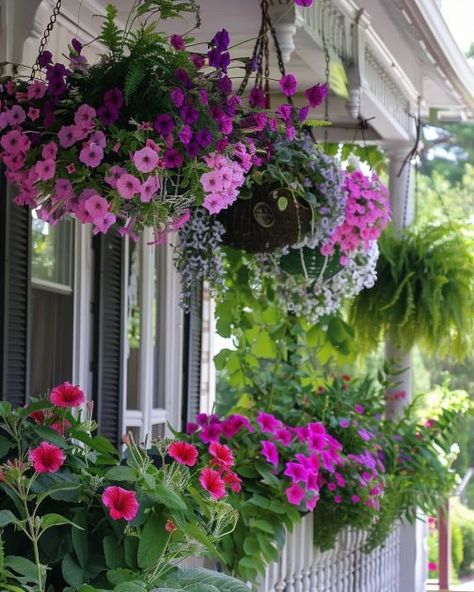 8 best plants for your hanging baskets and why Geranium Hanging Baskets, Ivy Geraniums, Balcony Planters, Australian Flowers, Plants For Hanging Baskets, Hanging Flower Baskets, Hanging Flower Pots, Flower Pots Outdoor, Best Plants