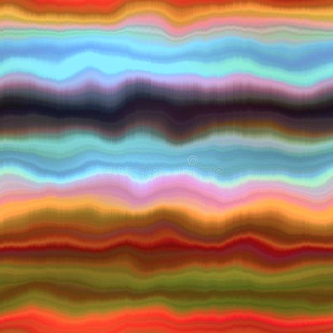 Vibrant tie dye wash stripe wave seamless pattern. Blurry fashion effect summer hippy background with space dyed wavy stock images Hippie Background, Seamless Pattern, Blur, Seamless Patterns, Stock Illustration, Vector Free, Tie Dye, Stock Images, Dye