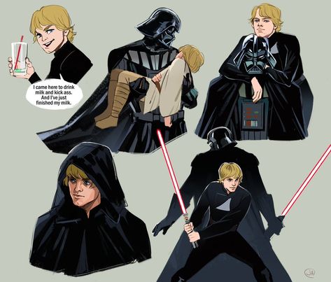 (4) jen on Twitter: "I'm reading darth vader and son sksdsks https://t.co/pwpGoZO52X" / Twitter Skysolo Comic, Darth Vader And Luke Fanart, Skysolo Fanart, Skywalker Family Fanart, Luke Skywalker Fanart, Vader And Son, Darth Vader And Son, Anakin Vader, Star Wars Anakin