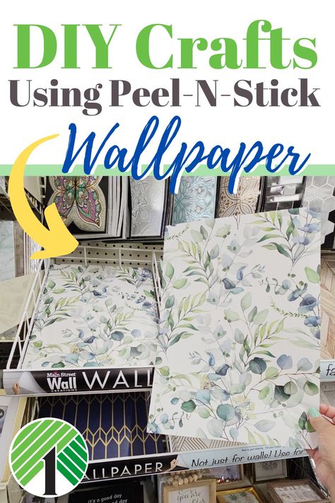 Peel N Stick Wallpaper, Wallpaper Crafts, Gothic Glamour, Wallpaper Diy, Dollar Store Diy Organization, Wallpaper Project, Tile Crafts, Diy Dollar Tree Decor, Dollar Tree Decor