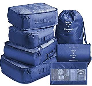 Amazon.ae : luggage and travel Travel Pouch Set, Travel Luggage Packing, Travel Luggage Organization, Luggage Packing, Luggage Storage Bag, Makeup Storage Bag, Packing Luggage, Packing Organizers, Sac Lunch