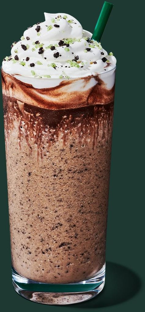 Menu Starbucks, Starbucks Chocolate, Chocolate Mint Cookies, Mint Mocha, Mocha Frappe, Fast Food Items, Copycat Starbucks Recipes, Mint Sauce, Starbucks Frappuccino