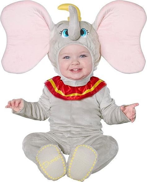 Amazon.com: Spirit Halloween Disney Baby Dumbo Jumpsuit Costume | Officially Licensed | Easy Costume | Baby Halloween Costumes - 18-24m : Toys & Games Dumbo Costume, Disney Baby Costumes, Halloween Spirit Store, Home Halloween Costumes, Old Halloween Costumes, Baby Dumbo, Pretend Play Costumes, Jumpsuit Costume