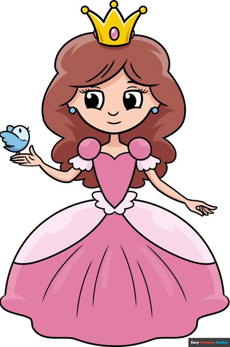 Learn How to Draw a Princess: Easy Step-by-Step Drawing Tutorial for Kids and Beginners. See the full tutorial at https://easydrawingguides.com/how-to-draw-a-princess/ . Cartoon Queen Drawing, Disney Drawing Tutorial, Princess Sketches, Queen Drawing, Princess Crafts, Princess Illustration, Monster Craft, Frog Drawing, Princess Diy