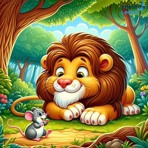 Rabbit And Tortoise, The Lion And The Mouse, Teachers Day Greetings, Lion And The Mouse, African Plains, Dinosaur Printables, Mouse Pictures, Tom And Jerry Cartoon, Mouse Cake