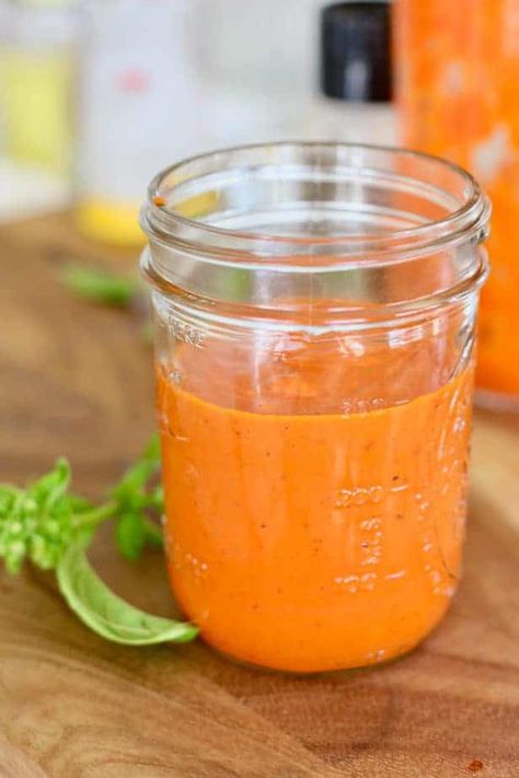 Make in the blender -  ROASTED RED PEPPER SAUCE! This sauce does it all!  Toss it with pasta, simmer your chicken or shrimp even a dip for your fries or drizzle on your tacos!  A staple recipe you will use over and over again! #easysauce #coldsauce #healthysauce #blendersauce Red Pepper Sauce Recipe, Red Pepper Pasta Sauce, Mustard Cream Sauce, Pepper Sauce Recipe, Seared Fish, Roasted Pepper Sauce, Roasted Red Pepper Pasta, Red Pepper Pasta, Roasted Red Pepper Sauce