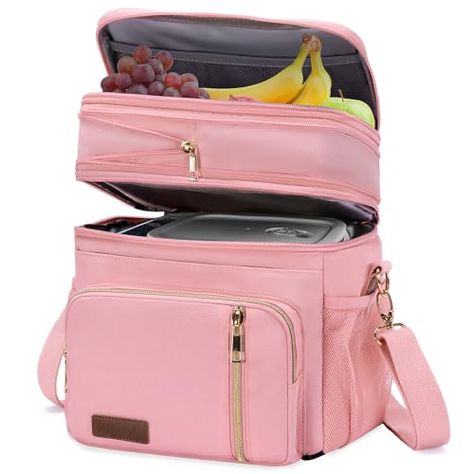 Beer Snacks, Large Lunch Bag, Food Containers Lunch, Lunch Boxes For Women, Adult Lunches, Best Lunch Bags, Lunch Cooler, Pink Things, Ice Packs