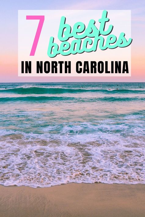 Ready for a summer vacation to North Carolina? This list of the best beaches in NC is written by a local and will help you decide where you should park it in the sand! #USA #NC #Beach #bestbeachesinnc #ncbeaches Best beaches in North Carolina | North Carolina beaches | family beaches in North Carolina Beaches In North Carolina, Holden Beach Nc, Visit North Carolina, Best Family Beaches, Carolina Beach Nc, Bear Island, Nc Beaches, North Carolina Coast, North Carolina Vacations