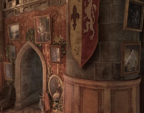 Hogwarts Legacy Common Rooms Gryffindor, Gryffindor Common Room Hogwarts Legacy, Hogwarts Legacy Aesthetic, Legacy Aesthetic, Gryffindor Tower, Hogwarts University, Hufflepuff Common Room, Ravenclaw Common Room, Gryffindor Common Room