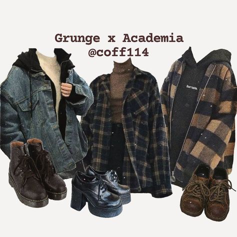 Mode Grunge Hipster, Dark Academia Outfits, Mode Kawaii, Mode Grunge, Academia Outfits, Academia Fashion, Diy Vetement, Academia Aesthetic, Swaggy Outfits