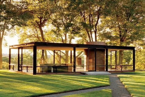 Glass House Philip Johnson, Philip Johnson Glass House, Glass House Design, Philip Johnson, Glass Room, House Modern, Architecture Design Concept, Modern Architecture House, Into The Woods