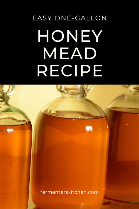 Mead Recipe 1 Gallon Honey, How To Make Honey Mead, Easy Mead Recipe, Homemade Mead How To Make, How To Make Mead Honey, Apple Mead Recipe 1 Gallon, 1 Quart Mead Recipe, How To Make Mead Recipes, Diy Mead Recipe