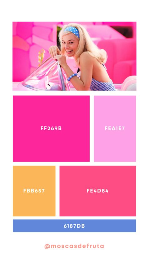 Barbie Color Palette, Website Color Palette, Pantone Colour Palettes, Hex Color Palette, Color Palette Challenge, Color Pallete, Pink Palette, Color Schemes Colour Palettes, Color Vibe