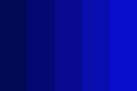 Royal Blues color palette created by 2angelgoats that consists #010854,#030972,#050a90,#0a0eae,#080dcc colors. Wedding Palette Spring, Royal Colors Palette, Blue Wedding Colour Theme, Ocean Color Palette, Royal Blue Colour, Blue Color Combinations, Dark Color Palette, The Color Blue, Blue Palette