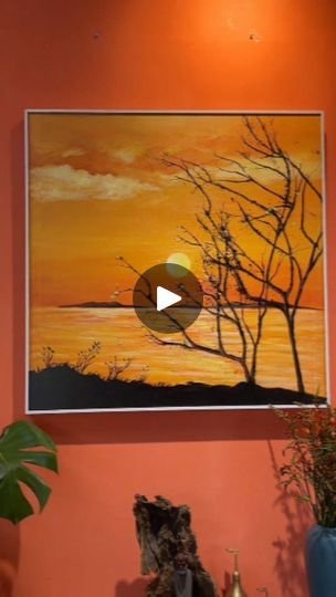 3.5K views · 31K reactions | Golden Hour Magic - Peaceful Art  #art #painting #artoftheday #reels #artisticvibes #reelsinstagram #artlovers #paintinginspiration #goldenhour #peaceful #réel | Brushless Studio | Relaxing Nation · Peaceful Peaceful Art, Peace Art, Landscape Art Painting, Creative Painting, Unique Paintings, Painting Videos, Flower Art Painting, 1k Views, Tree Art