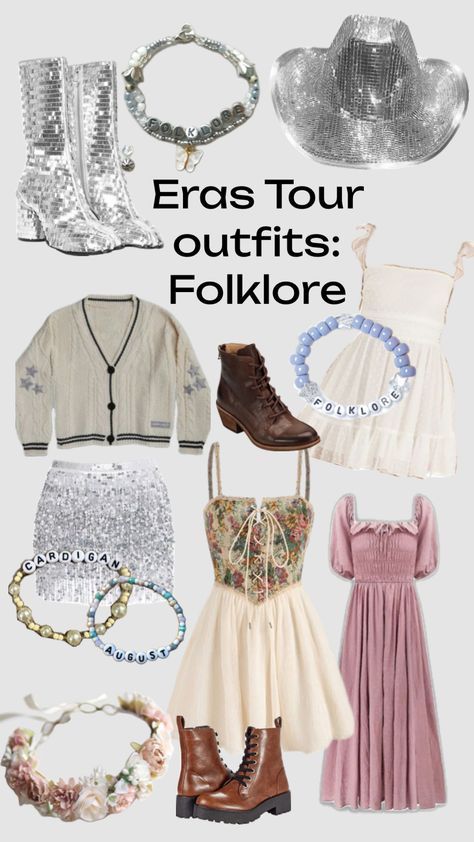 Eras tour outfits: Folklore Eras Tour Outfits, Eras Outfit, Taylor Swift Tour Outfits, Swift Tour, Tour Outfits, Taylor Swift Eras, Taylor Swift Outfits, Eras Tour, Taylor Swift