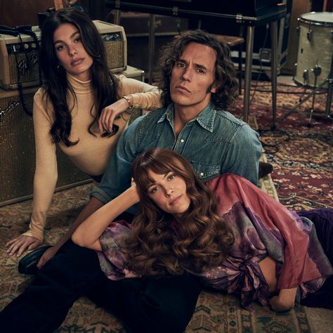 Daisy Jones & the Six’s Costume Designer on the ’70s Staples That Are Worth the Investment | Glamour Daisy Jones And The Six Wallpaper, Comfort Books, Daisy Jones And The Six, Riley Keough, Camila Morrone, Sam Claflin, Daisy Jones, Suki Waterhouse, Lisa Marie Presley