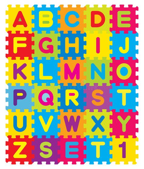 Alphabet Puzzle. Children's alphabet toy. Colorful puzzle pieces that interlock , #affiliate, #alphabet, #toy, #Children, #Alphabet, #Puzzle #ad Different Alphabet, Abc Puzzle, Different Alphabets, Childrens Alphabet, Alphabet Puzzles, Letter Vector, English Alphabet, 26 Letters, Font Free