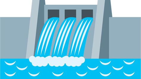 Water Dam Drawing, Dam Drawing, Water Engineering, Three Gorges Dam, Art Competition Ideas, Water Dam, Water Drawing, Free Clipart Images, Wall Painting Decor