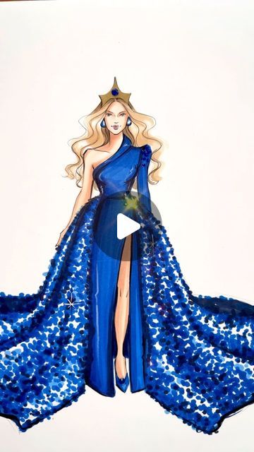 Holly Nichols on Instagram: "September Birthstone, Sapphire 💙 #asmr #fashionillustration #copic #copicmarkers #sapphire #septemberbirthstone #birthstones" Holly Nichols, September Birthstone, Copic, Fashion Illustration, Birthstone, Sapphire, On Instagram, Color, Instagram