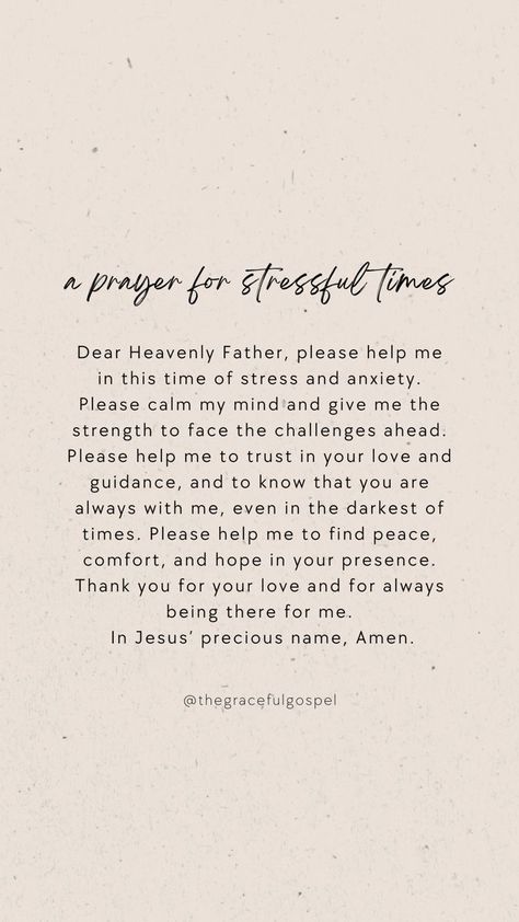 Prayer For Stressful Times, Worry Quotes Bible, Prayer For Worry, Sarah Phillips, Worry Quotes, Comforting Bible Verses, Soli Deo Gloria, Spiritual Prayers, Powerful Bible Verses