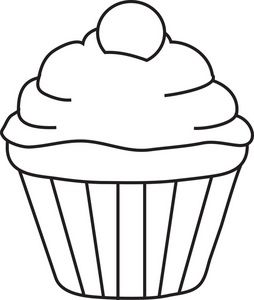 Black+and+White+Cupcake+Outline Cupcake Outline, Cupcake Template, Cupcake Coloring Pages, Cupcake Clipart, Aktiviti Kanak-kanak, Applique Patterns, Best Templates, String Art, Colouring Pages