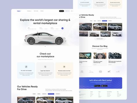 Car Rental Website Design by Akikul Haque on Dribbble Rental Website Design, Car Rental Website, Car Png, Car Ui, Web Mockup, Car Website, Ui Design Website, At Your Own Pace, Your Own Pace