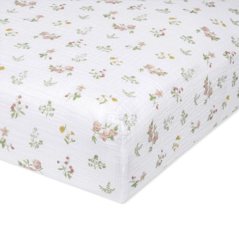 PRICES MAY VARY. 100% Cotton Muslin PREMIUM QUALITY - 1 Pre-washed super soft 100% cotton muslin fitted crib sheet; 52" x 28" (132cm x 72cm); beautiful prints for girls, boys and unisex baby nurseries BREATHABLE AND COZY- our crib sheets are breathable and cozy; muslin fabric has an open weave that allows for air flow keeping baby warm in the winter and cool in the summer; provides year round comfort COMFORTABLE AND SECURE - Tailored to ensure a snug safe fit; our baby sheet fits cots and mattre Nursery Changing Table, Tummy Time Activities, Rose Nursery, Winter Cool, Changing Table Dresser, Nursery Glider, Baby Sheets, Country Floral, Toddler Furniture