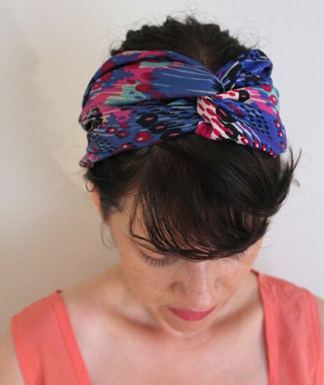 Sew Headbands, Tutorial Turban, Free Headband Patterns, Turban Headband Hairstyles, Turban Headband Tutorial, Baby Turban Headband, Extra Wide Headband, Knot Turban Headband, Diy Headbands