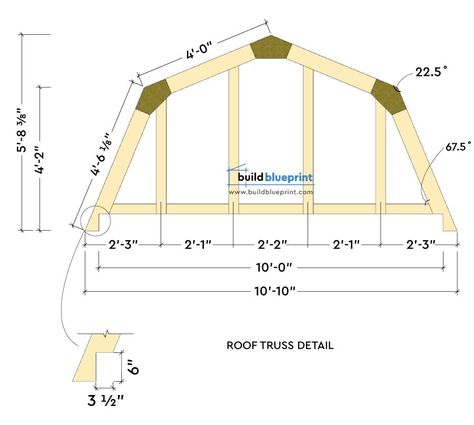 16x10 Barn Shed Plans - Build Blueprint Custom Shower Pan, Barn Style Shed, 10x12 Shed Plans, Gambrel Style, Shed Blueprints, Diy Storage Shed, Shed Interior, Free Shed Plans, Door Plan