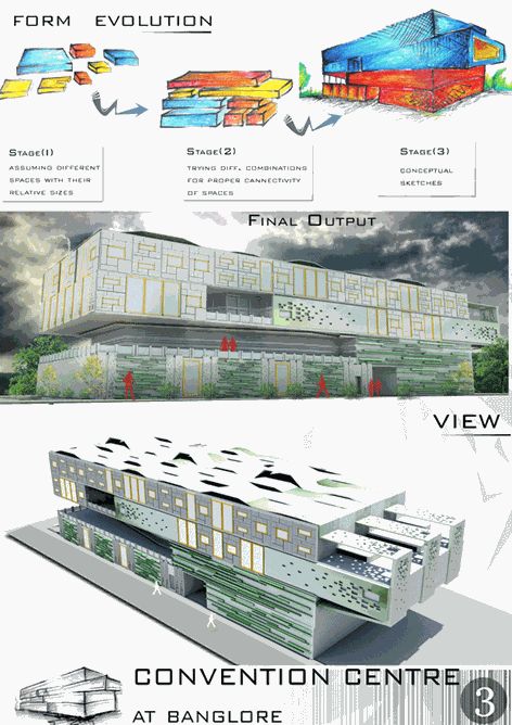 Architecture Knowledge, Convention Center Design, Convention Hall, Architecture Drawing Plan, Expo Center, Architecture Design Sketch, Hall Design, Shade Structure, Conceptual Design