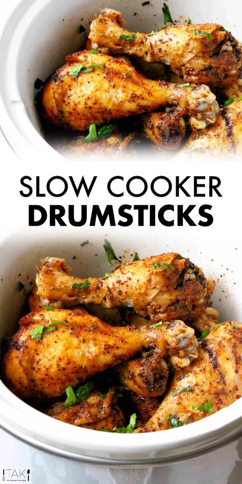 Slow Cooker Drumsticks, Best Crock Pot Chicken, Chicken Legs Recipe, Chicken Leg Recipes, Drumstick Recipes, Chicken Drumstick Recipes, Chicken Thigh Recipes Crockpot, Crock Pot Chicken, Chicken Crockpot