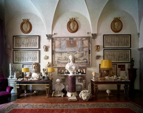 Massimo Listri Carves out a Singular Home in Florence — 1stdibs Introspective Massimo Listri, Nate Berkus Design, Study Room Ideas, Rome Apartment, Custom Canopy, Italian Interior, Atlas Obscura, Studio Table, Cabinet Of Curiosities