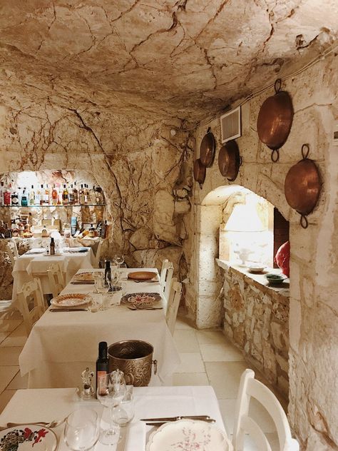 Puglia Italy Best Food Wine Restaurant Recommendations | Kitchn Puglia Italy Food, Puglia Food, Cave Restaurant, Wine Restaurant, Italy Trip Planning, Magic Places, Calabria Italy, Italy Food, Sardinia Italy