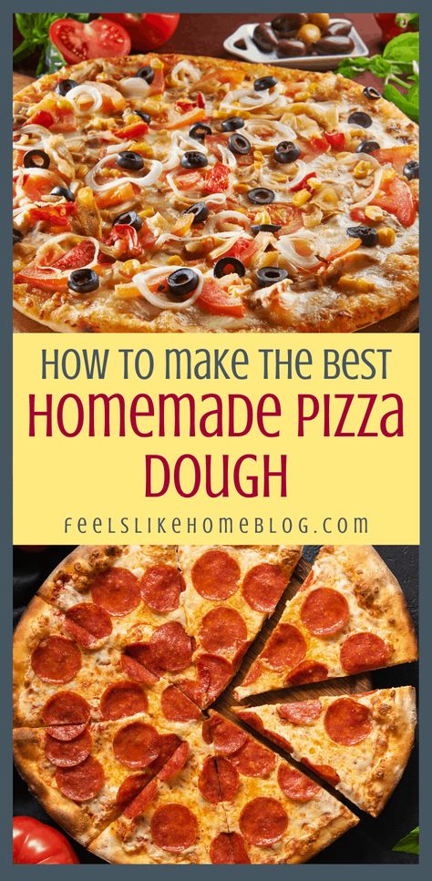 Pizza Dough Instant Yeast, The Best Homemade Pizza Dough Recipe, The Best Homemade Pizza Dough, Best Homemade Pizza Dough, Sheet Pan Pizza, Pizza Dough From Scratch, Quick Pizza Dough, The Best Homemade Pizza, No Yeast Pizza Dough