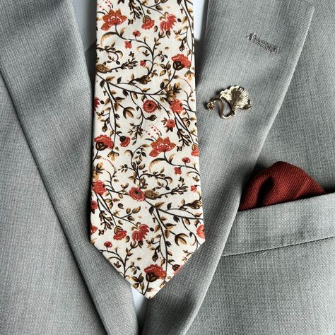 Excited to share the latest addition to my #etsy shop: Shay Terracotta Paprika Burnt Orange Floral Mens Skinny Necktie | Cinnamon Floral Tie | Azazie | Fall Weddings https://etsy.me/3DzpAWl #orange #brown #tiemood #tiesformen #paprikatie #floraltie #burntorangetie #ter Floral Tie Wedding, Wedding Groomsmen Attire, Orange Wedding Colors, Rusting Wedding, Wedding Tux, Burnt Orange Weddings, Bridal Party Outfit, Groomsmen Ties, Groom Ties