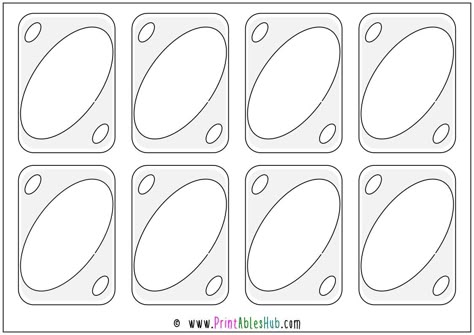 Paper Uno Cards, Uno Template Printable, Uno Printable Cards, Uno Card Printable, Blank Uno Cards Template, Uno Craft, Uno Card Template Free Printables, Uno Cards Drawing, Id Card Template Free Printable