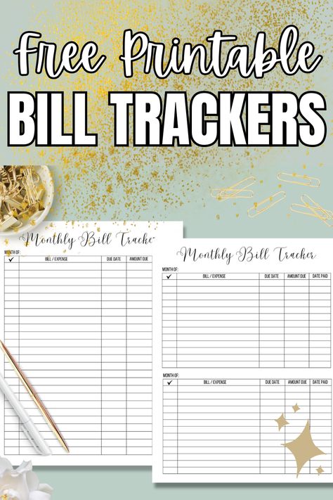 Looking for a free way to log and track your monthly bills? Grab one of these free printable monthly bill trackers! Keep track of your bills, due dates, payment amounts, and mark them off your list once done. A bill payment log is an excellent financial resource to stay on top of those monthly olblogations. Free Bill Payment Tracker, Best Way To Keep Track Of Bills, Bill Tracking Printable Free, Printable Bill Organizer Free, Bill Calendar Printable Free, Bill Planner Printable Free, Bill Payment Tracker Printables Free, Free Bill Tracker Printable, Bill Tracker Free Printable