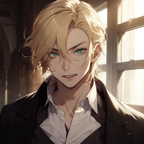 Anime Guy Brown Hair Green Eyes, Blonde Hair Green Eyes Guy Art, Green Eyed Anime Guy, Green Eyes Blonde Hair, Hazel Green Eyes, Brown Hair Green Eyes, Nice Man, Men Blonde Hair, Blonde Hair Green Eyes