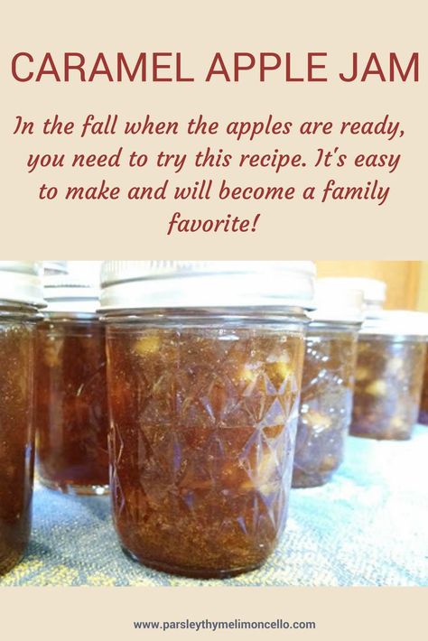 Caramel Apple Jam #apples #jam #canning Canning Apples Recipes, Caramel Apple Jam, Soups And Chowders, Apples Recipes, Canning Apples, Canning Jam Recipes, Home Canning Recipes, Jam Recipes Homemade, Canning Jam